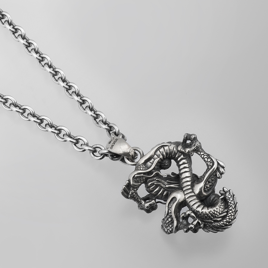 Japanese dragon necklace Clearance