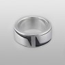 Oz Abstract R9303 Justice front view. Sterling silver ring.