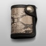 Oz Abstract Half wallet black & python 064 right view.