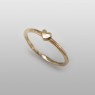 Kalico Lucy Small Heart Ring KL-HR-K10 up left view.