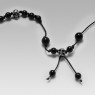 Oz Abstract Tokyo Limited edition one of a kind skulls and onyx beads necklace link view.