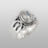 sai003 beautiful stone ring with zirconia saital up right view.
