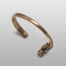 Hammer bangle from solid brass by Oz Abstract Tokyo.