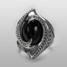 Large onyx ring by Ability Normal.