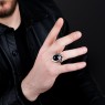 Large onyx ring by Ability Normal.