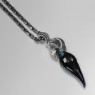 Ability Normal silver and glass necklace.
