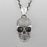 Oz Abstract P9332WCZ Pave Skull vertical view.