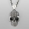 Oz Abstract P9331 Pave Skull Lines vertical view.
