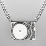 Oz Abstract NL9301 Turntable Necklace vertical view.