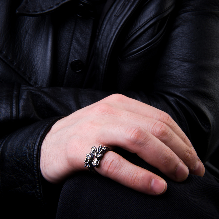 Two Dragon Rings Twin Head Dragon | Rings by Kalico Lucy | Online Boutique Oz Abstract ...
