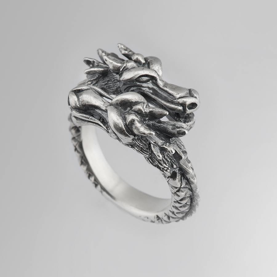 Two Dragon Rings Twin Head Dragon | Rings by Kalico Lucy | Online Boutique Oz Abstract ...