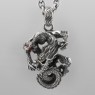 BoozeBird bd025 Dragon Necklace vertical view.