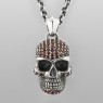 Oz Abstract P9332GN Pave Skull vertical view.
