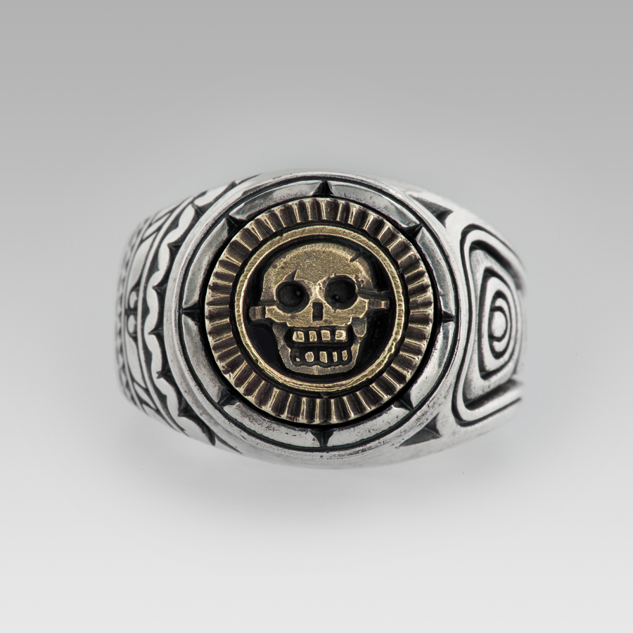 Aztec Tonatiuh | Rings by BigBlackMaria | Online Boutique Oz Abstract ...