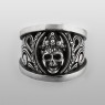 BIGBLACKMARIA a001 Freedom to Die ring front view. 