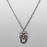 a088 Heaven Skull Dia-Custom BigBlackMaria necklace vertical view.