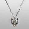 Kalico Lucy La Moo necklace with black zirconia KL056 vertical view.