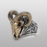 Goat skull ring.