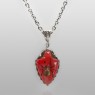 MFM red arrowhead necklace.