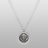 Eagle coin necklace by Saital.