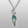 Ability Normal silver and glass necklace.