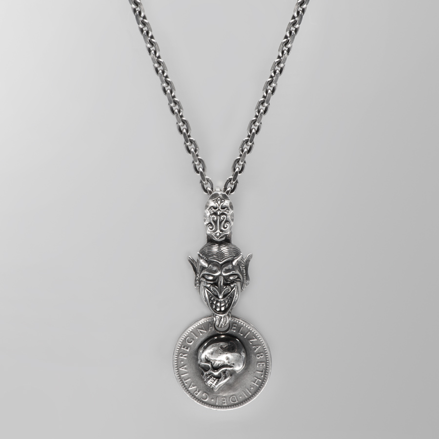 Hell s Coin Pendants Necklaces Chokers by STS Online
