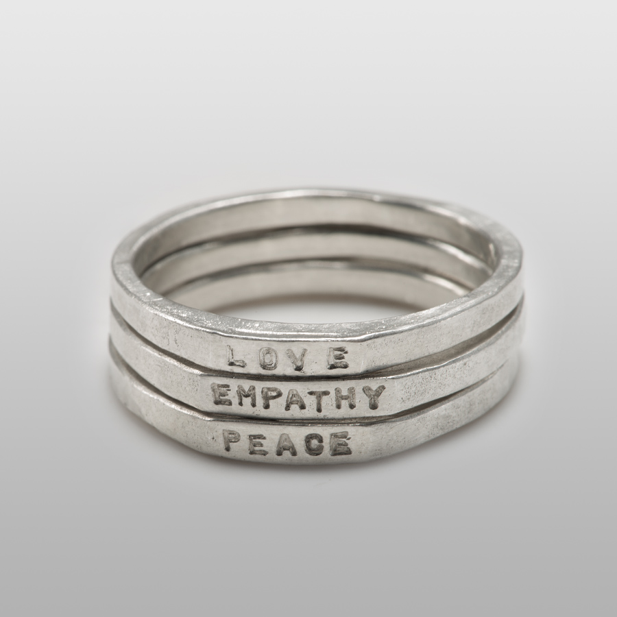 PEACE LOVE EMPATHY Rings