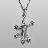 UP001Sv Lizard necklace by Oz Abstract Tokyo