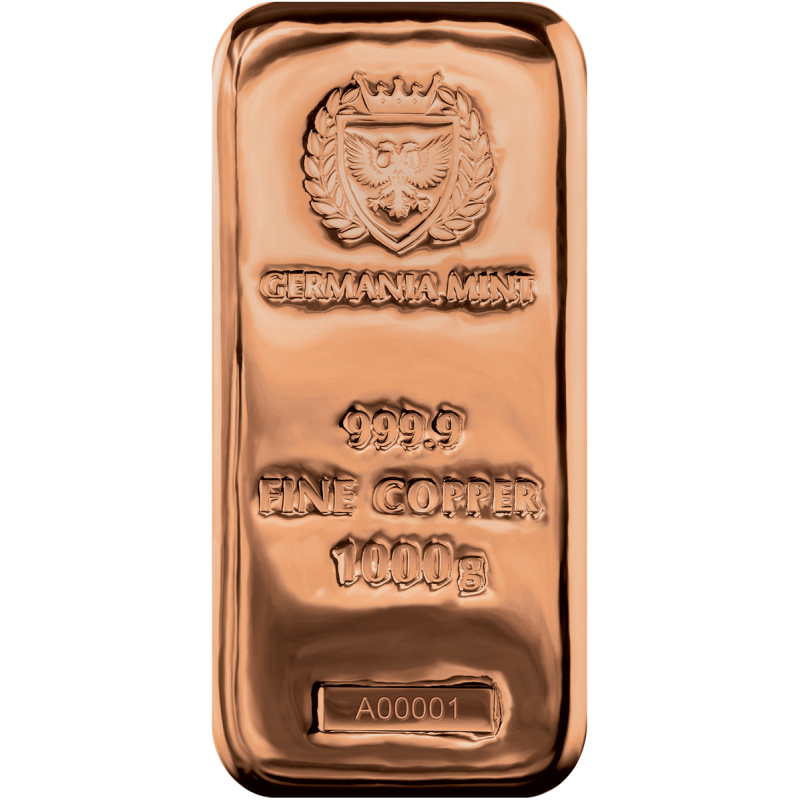 1kg Copper Bar 純銅　インゴッドバー 1 Kilo Copper bar | Other by GERMANIA MINT | Online Boutique Oz