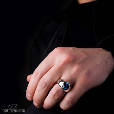アクセサリー Blue 一点のみ】Hizm/SK accessory/札形ペンダントトップS 紫彼岸花