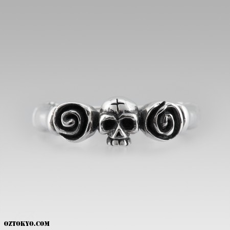 Skull And Roses Rings Skull & Roses | Rings by Oz Abstract Tokyo | Online Boutique Oz ...