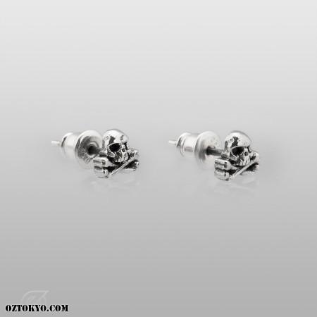 クロスボーンスタッズ | ピアス＆イヤーカフス by Oz Abstract