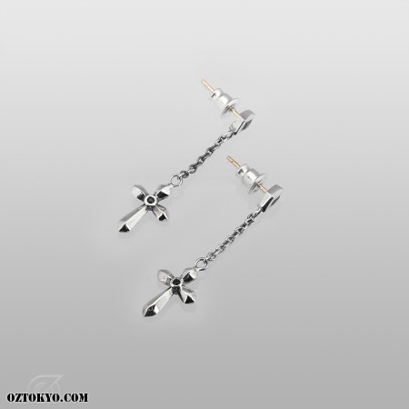 Cross on Chain | Pierces & Ear Cuffs by Oz Abstract Tokyo