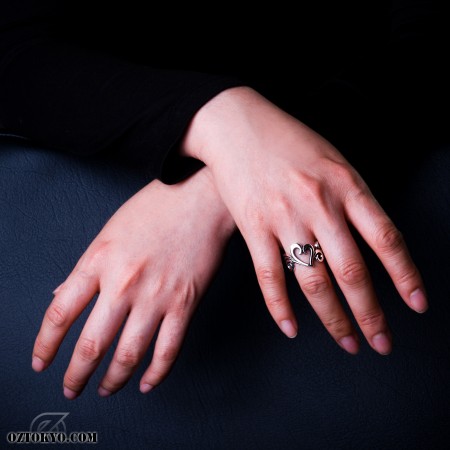 Kalico Lucy シルバーリング ring silver925 Cat Ring (RedEyes) | Rings by Kalico Lucy | Online Boutique Oz