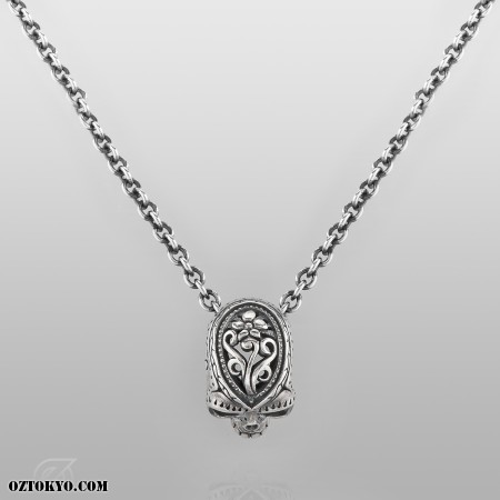 AMERICAN JEWELLERY COLLECTIONS 小売版 Mid-Century ACCESSOCRAFT NYC Silver Tone Chunky locket Fob