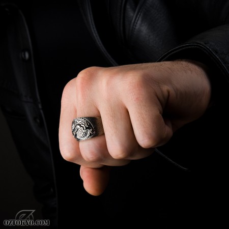 Turtle ring top design for man