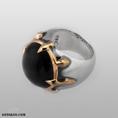 Cardinal Ring (Onyx) | Rings by Oz Abstract Tokyo | Online