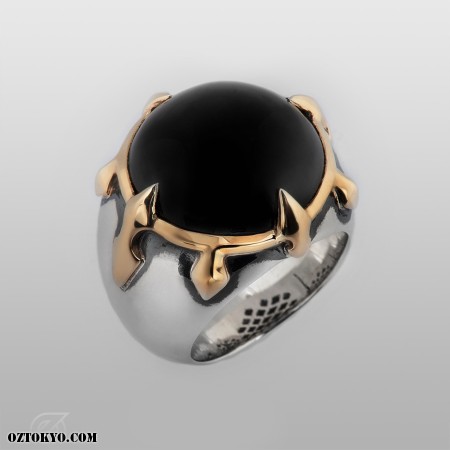 Cardinal Ring (Onyx) | Rings by Oz Abstract Tokyo | Online