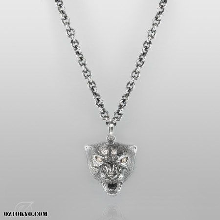 Gucci panther necklace sales