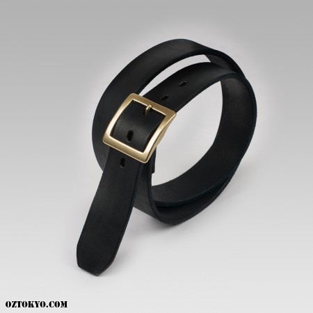 Original Belt (Brass/Black) | Leather Works & Designs by Oz Abstract ...
