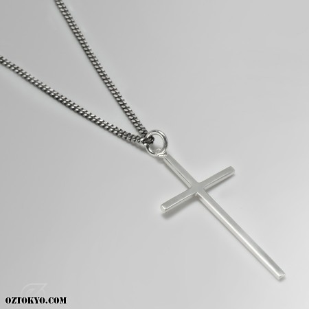 OHT NYC Silver Crystal Cross Necklace ネックレス○関送無料○ CRYSTAL CROSS NECKLACE – OHTNYC