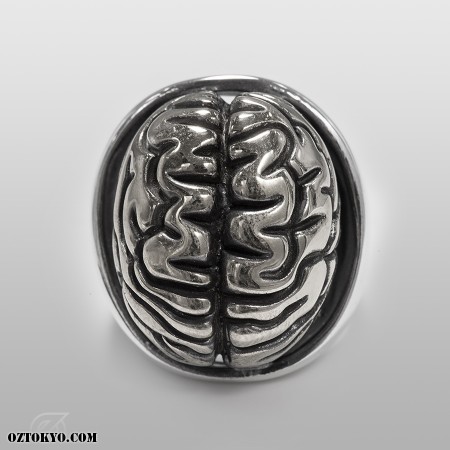 脳みそ（銀） | リング by Oz Abstract Tokyo | Online Boutique Oz Abstract Tokyo, Japan
