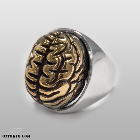 brain dead リング 脳みそ（銀） | リング by Oz Abstract Tokyo | Online Boutique