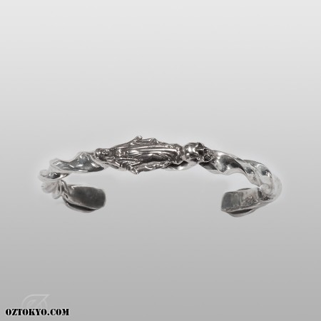 Silver Bangle / Ichimatsu Hannya Sutra 【Small Size】 – Suigenkyo Online Store