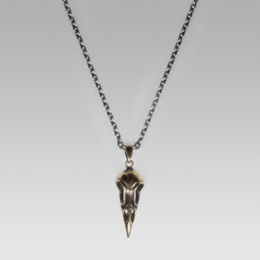 Crow Skull Necklace