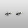 Oz Abstract E9340 CrossBone Studs left view.