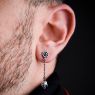 Oz Abstract E9306 Skull & Rose Pierce on male model.