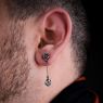 Oz Abstract E9307WCZ Skull & Rose Pierce on male model.