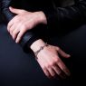 BigBlackMaria K033 Key & Chain Bracelet on male model.