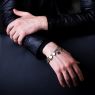 BigBlackMaria K033 Key & Chain Bracelet on male model.